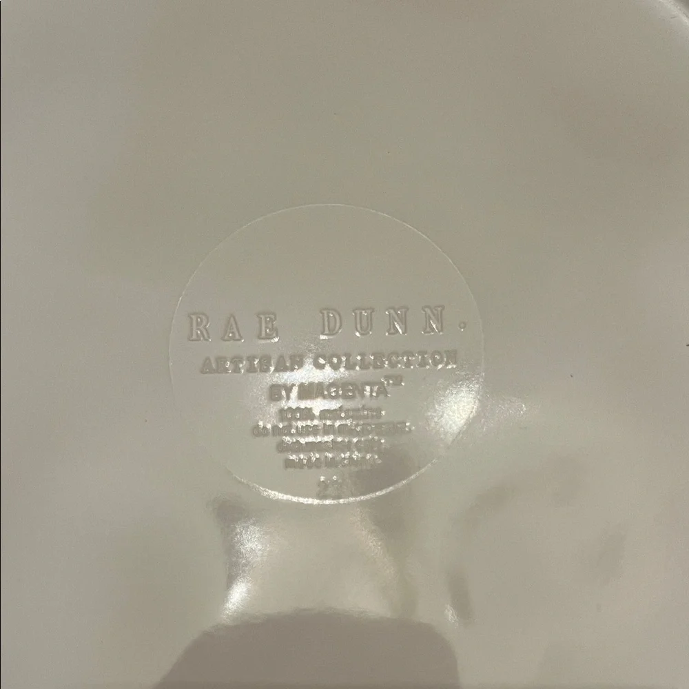 Rae Dunn Ivory 'Gobble' Dessert/Salad Melamine Plates, set of‎ 4
